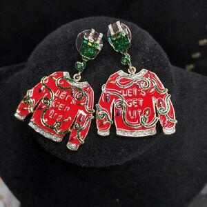 Bauble Bar Let's Get Lit Christmas 2" Dangle Earrings